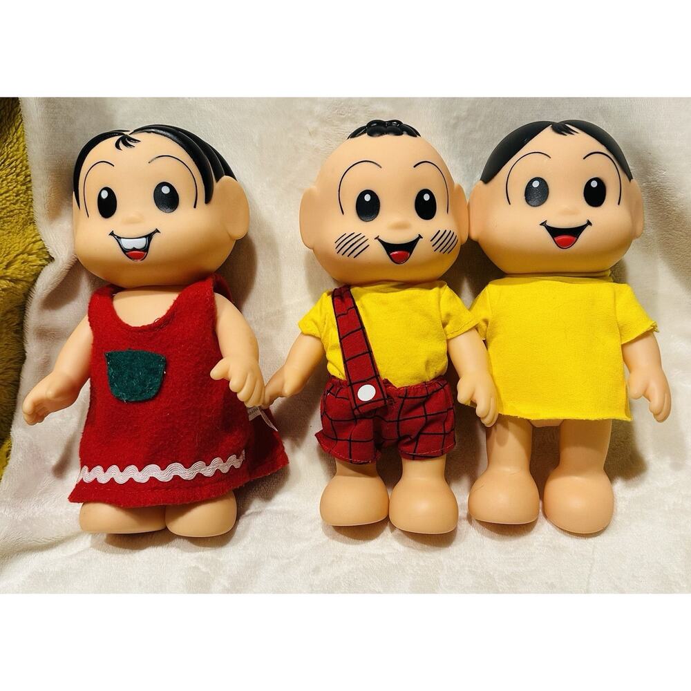 Brazilian Dolls Boneca Monica Classicos 3 Dolls RARE Turma da Boneca Cebolinha